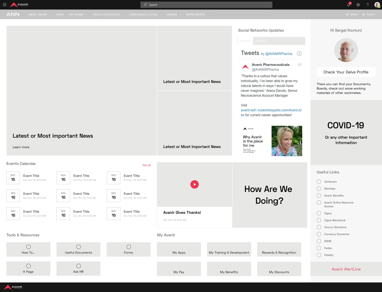 Wireframes and prototypes